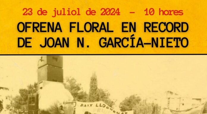 Aquest dimarts Cornellà recordarà Joan N. García-Nieto en el trentè aniversari de la seva mort