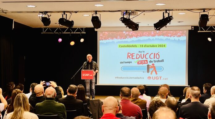 La UGT demana el suport de Junts a la reducció de la jornada laboral “per demostrar que està amb la majoria de catalans”