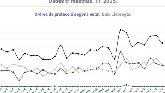 574 dones víctimes de violència masclista, el 1r trimestre de 2025 al Baix Llobregat