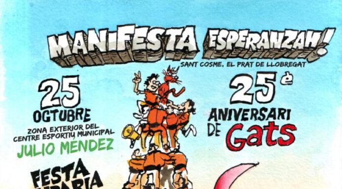 El Prat: GATS celebra dissabte el seu 25è aniversari amb una Festa solidària amb Palestina, Sudan del Sud i Uganda