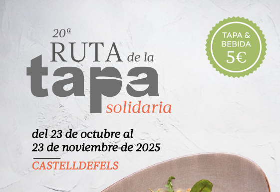 La Ruta de la Tapa Solidària torna a Castelldefels amb 21 propostes d’alta qualitat
