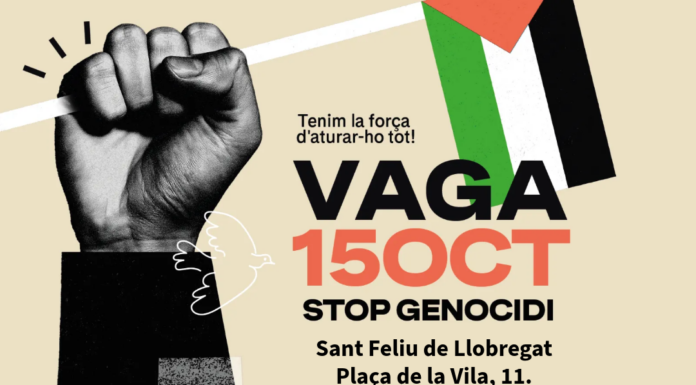 El Baix Llobregat participa aquest dimecres en la jornada en solidaritat amb Palestina
