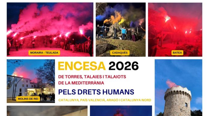 Aquest dissabte les torres de la Mediterrània es tornaran a encendre pels drets humans