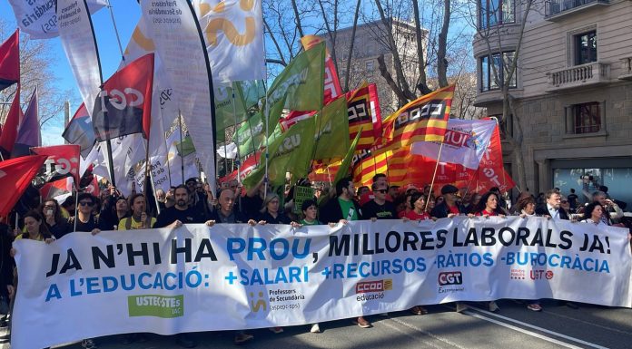Vaga històrica del sector educatiu al Baix Llobregat i a tota Catalunya