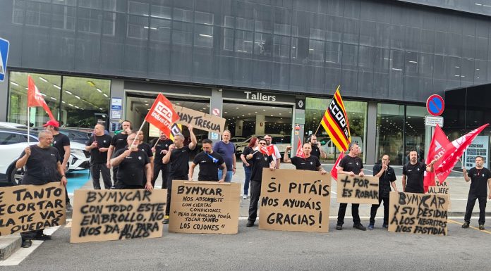 La plantilla de Bymycar d’Esplugues, en vaga