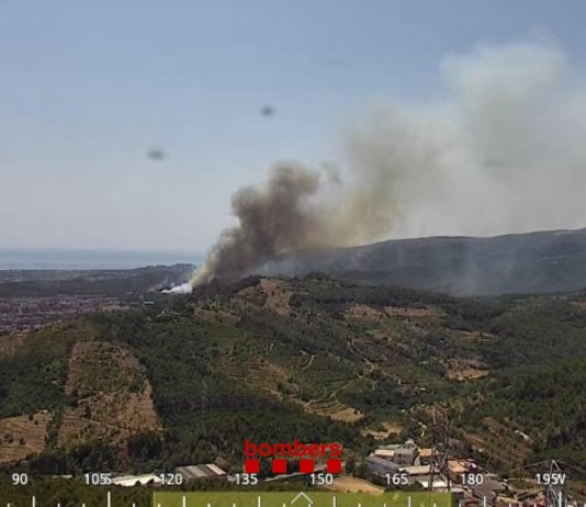 Un incendi forestal a Gavà obliga a confinar diversos sectors de Gavà, Sant Climent i Viladecans i activa l’Es-Alert